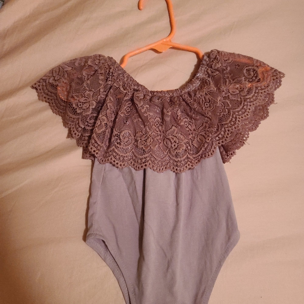 Maroon baby onesie